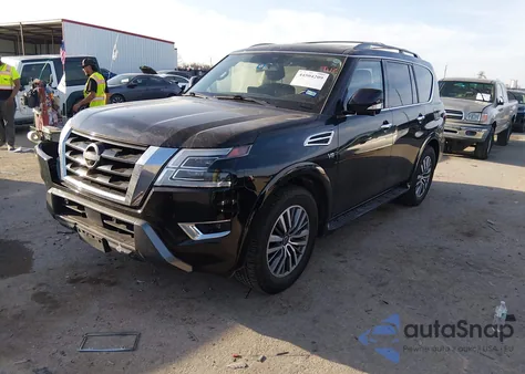 2022 Nissan Armada Sl 2Wd z USA, uszkodzony, nr VIN JN8AY2BA7N9391508